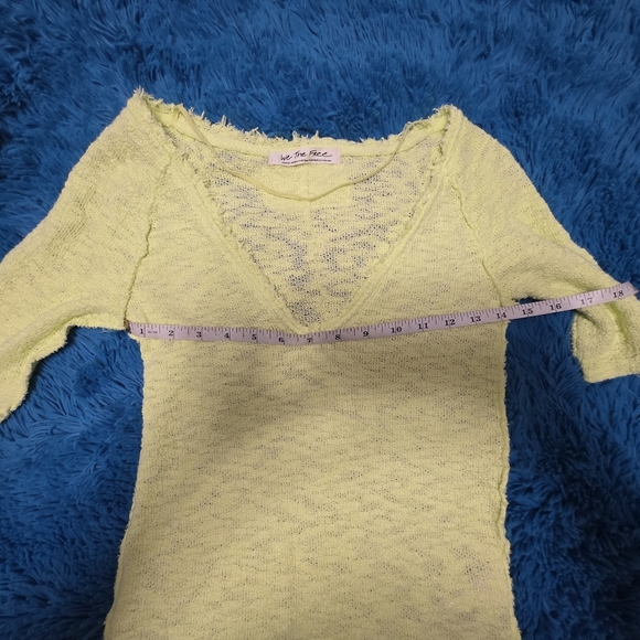 We The Free Early Bloomer Lime Shirt Size Small - Picture 8 of 9